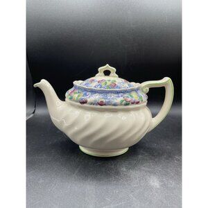 Royal Doulton England Pomeroy Fruit floral teapot